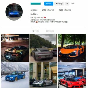 2K Automotive Car Instagram Account for sale