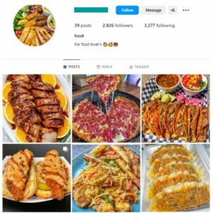 2K Delicious Food Instagram Account for sale