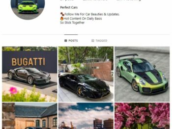 2K Exotic Cars Instagram Account for sale