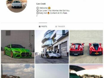 2K Exotic Cars Instagram Account for sale