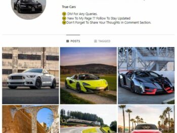 2K Exotic Cars Instagram Account for sale