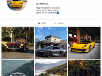 2K Fast Cars Instagram Account for sale