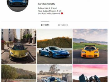 2K Fast Cars Instagram Account for sale