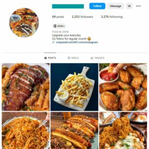 2K Fast Food Burgers Instagram Account for sale