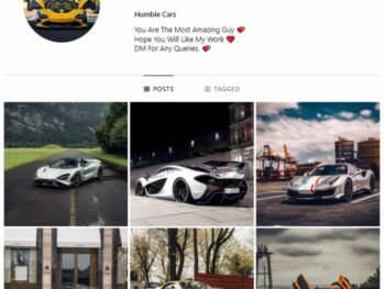 2K Luxury Cars Instagram Account for sale