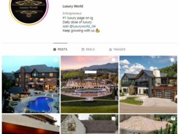 2K Luxury Mansions Instagram Account for sale