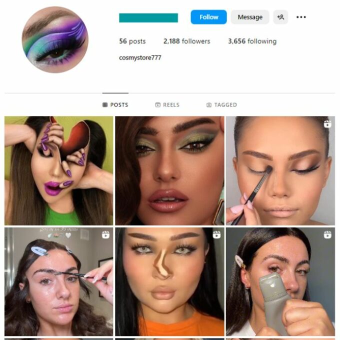 2K Makeup Beauty Instagram Account for sale