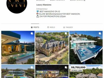 2K Mega Mansions Instagram Account for sale
