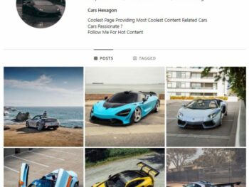 2K Super Cars Instagram Account for sale