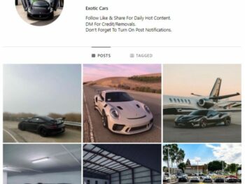 2K Super Cars Instagram Account for sale