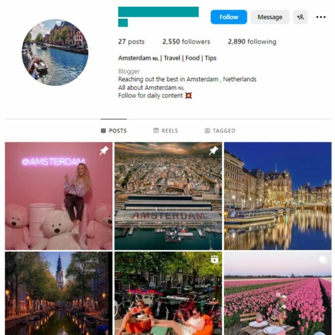 2K Travel Explore Instagram Account for sale
