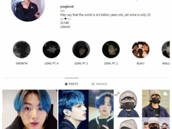300K BTS Jungkook Instagram Account for sale