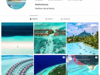 3K Maldives Travel Instagram Account for sale