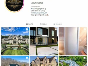 3K Millionaire Mansions Instagram Account for sale