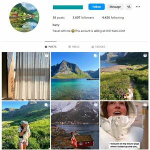 3K Nature Travel Instagram Account for sale