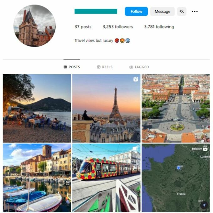 3K Travel Explore Instagram Account for sale