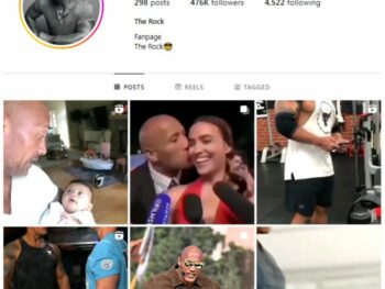 470K The Rock Fan Instagram Account for sale