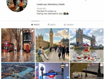 4K London Travel Instagram Account for sale