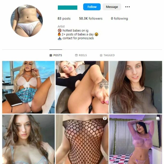 50K Babes Models Instagram Account for sale