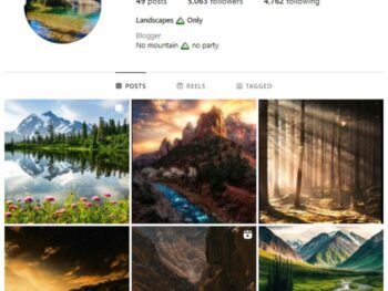 5K Landscapes Photography Instagram Account for sale