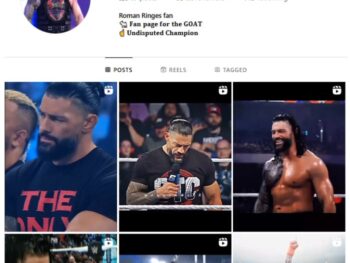 650K Roman Reigns WWE Instagram Account for sale