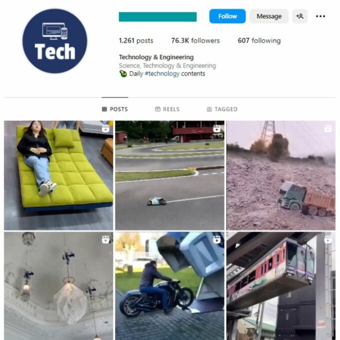 70K Viral Tech Instagram Account for sale