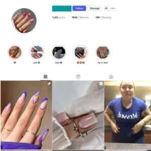 180K Nails Beauty Instagram Account for Sale