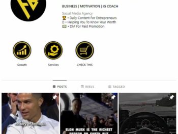 190K Success Motivation Instagram Account for sale