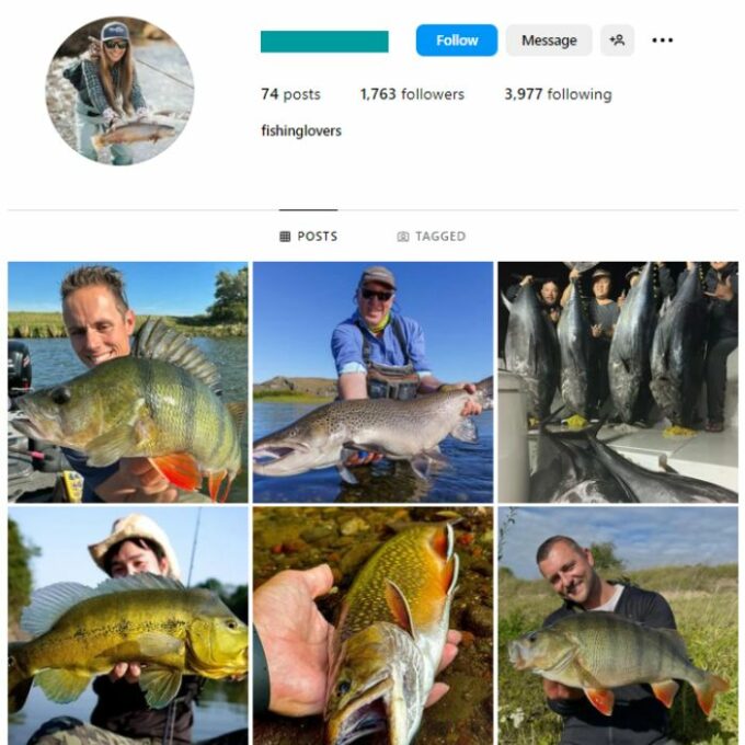 1K Fishermen Instagram Account for sale