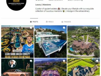 1K Luxury Homes Instagram Account for sale