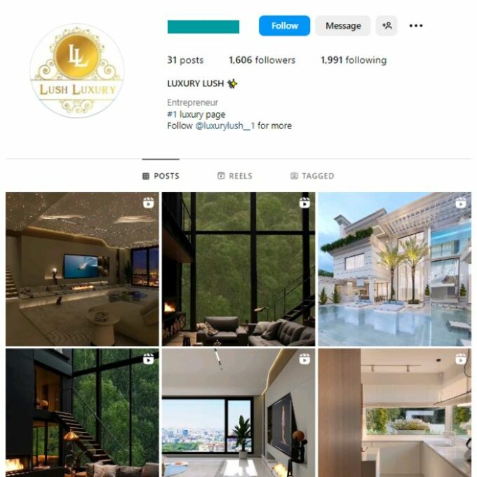 1K Luxury Lifestyle Instagram Account for sale