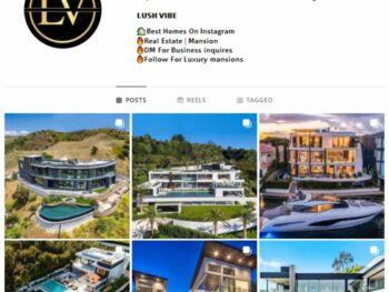 1K Luxury Mansions Instagram Account for sale