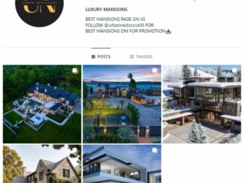 1K Luxury Mansions Instagram Account for sale