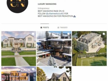1K Millionaire Mansions Instagram Account for sale