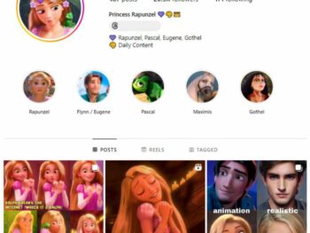 20K Disney Princess Rapunzel Instagram Account for sale