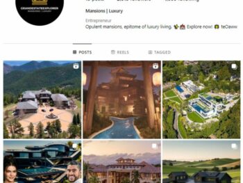 2K Gorgeous Mansions Instagram Account for sale