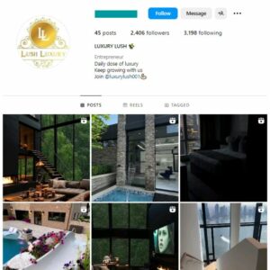 2K Luxury Mansions Instagram Account for sale