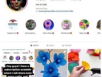 300k Art & Craft Instagram Account for sale