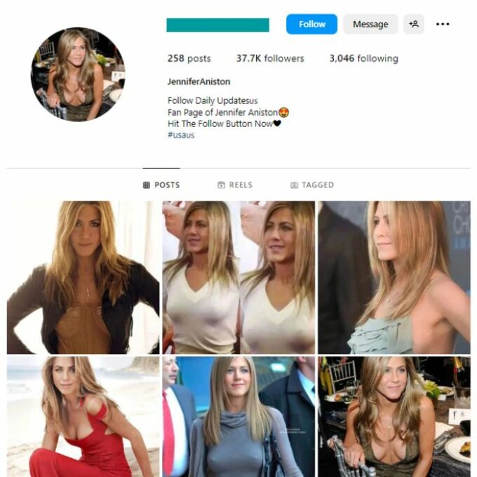 35K American Actress Fan Instagram Account for sale