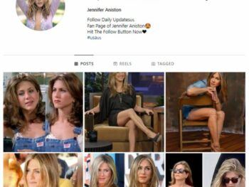 40K Jennifer Aniston Actress Fan Instagram Account for sale