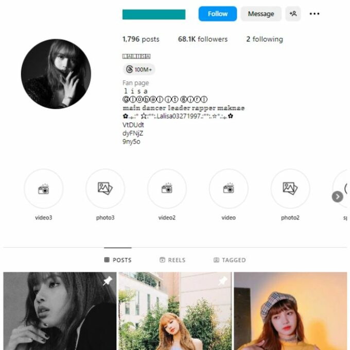 65K Influencer Fan Instagram Account for sale