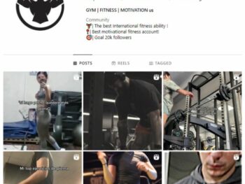 9K Bodybuilding Gym Instagram Account for sale