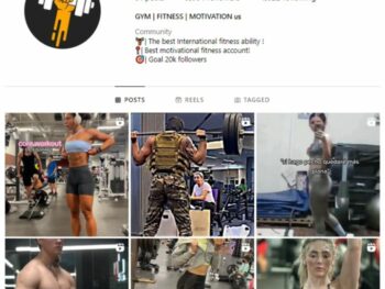 9K Male Fitness Gym Instagram Account for sale