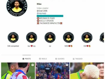 105K Neymar Jr Football Instagram Account for sale