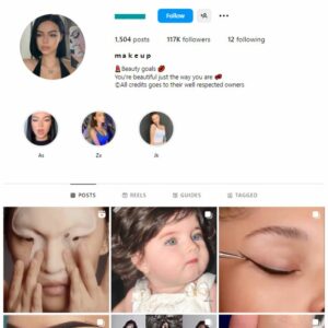110K Makeup Beauty Instagram Account for sale