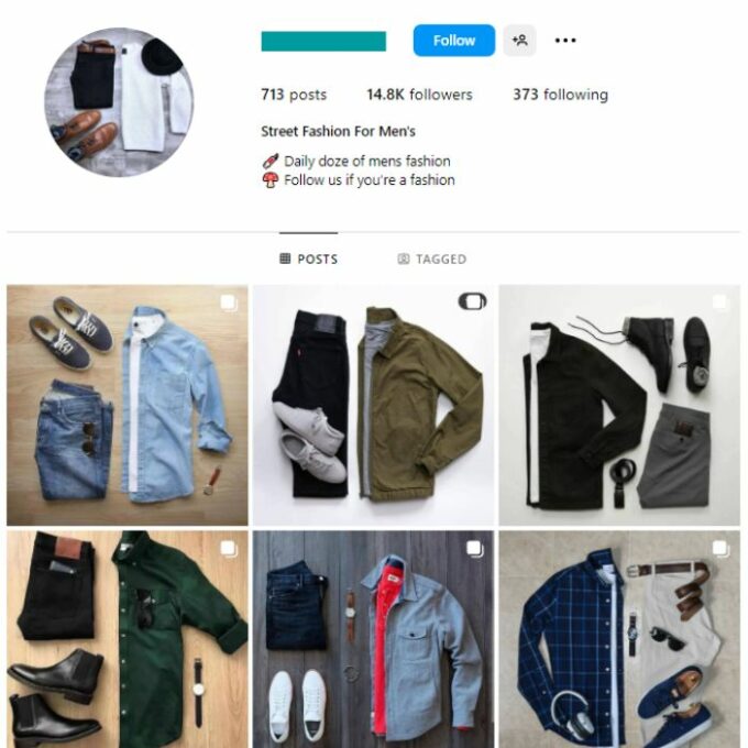 14K Men's Fashion Outfits Instagram Account for sale