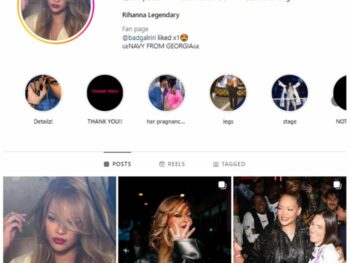 190K Rihanna fan Music Instagram Account for sale