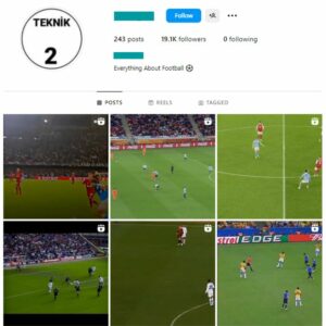 19K Soccer Football Instagram Account for sale
