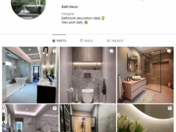 1K Luxury Bathroom Decor Instagram Account for sale