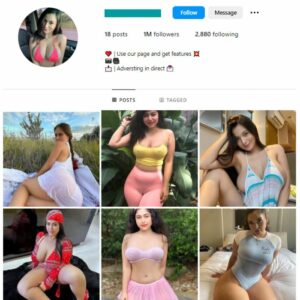1M Babes Models Instagram Account for sale